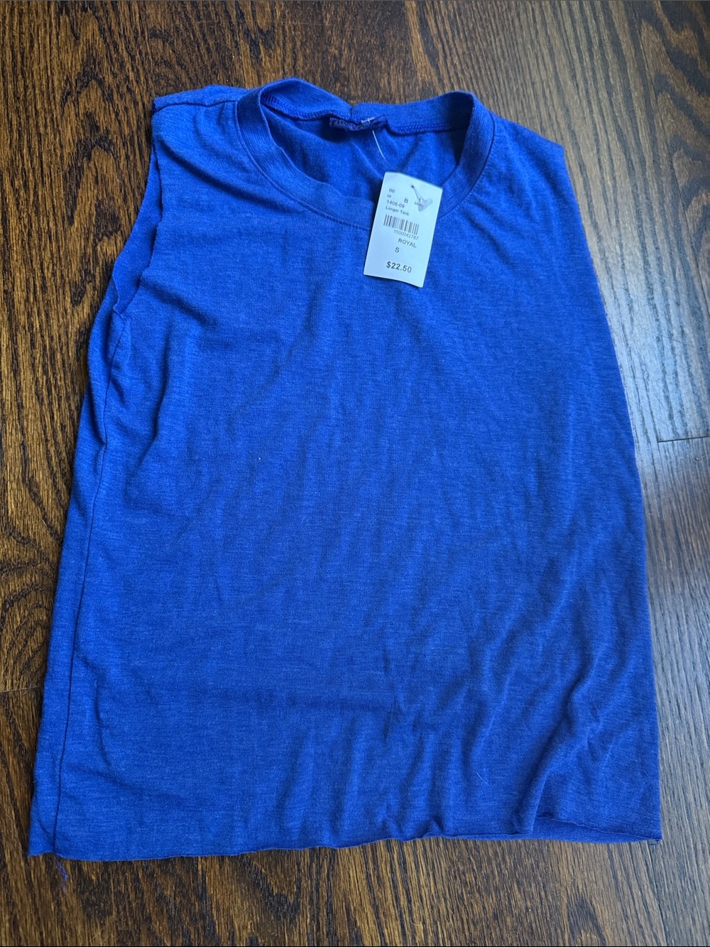 NWT Royal Blue Sleeveless Tank Top GIRLS SIZE SMALL
